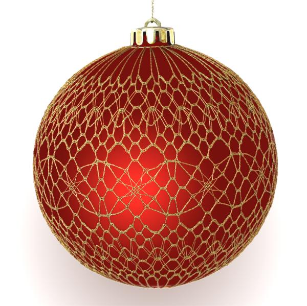 522 Klöppelbrief Verzierungen für ganz große Christbaumkugeln "Goldglanz"  14 cm bis 20 cm Durchmesser